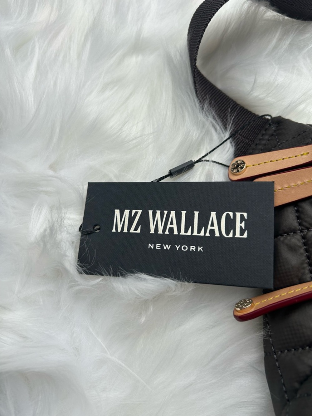 MZ Wallace Quilted Nylon Crossbody Sling - MAGNET with Gold Hardware - Picture 8 of 10